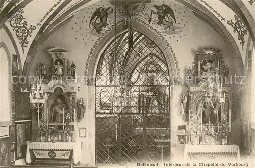 AK / Ansichtskarte Delemont Interieur de la Chapelle du Vorbourg Delemont