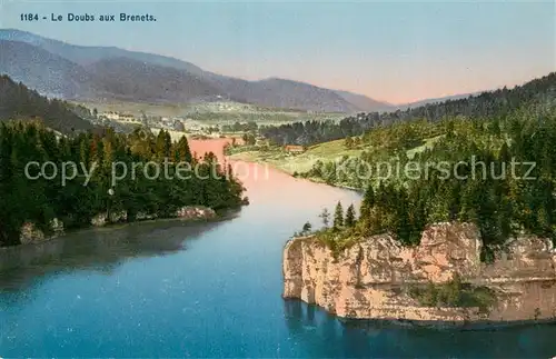 AK / Ansichtskarte Les_Brenets_NE Le Doubs Panorama 