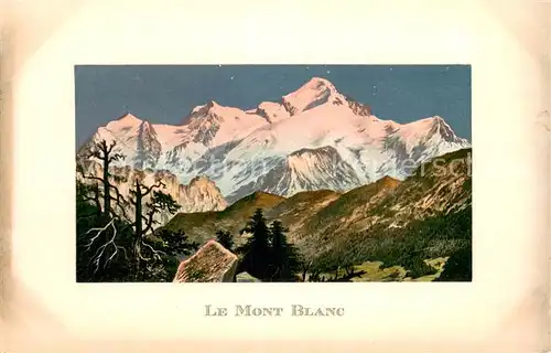 AK / Ansichtskarte Mont_Blanc_4807m_Haute Savoie Panorama 
