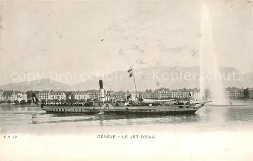 AK / Ansichtskarte Geneve_GE Le Jet d Eau Geneve_GE