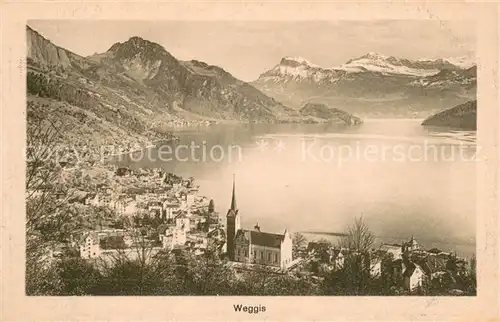 AK / Ansichtskarte Weggis_Vierwaldstaettersee Panorama Weggis_Vierwaldstaettersee