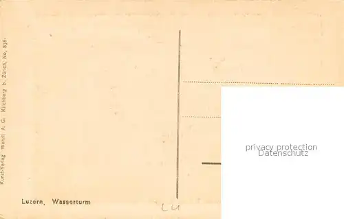 AK / Ansichtskarte Luzern__LU Wasserturm 