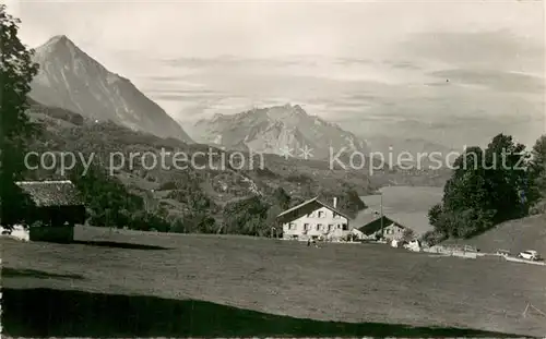 AK / Ansichtskarte Leissigen Gasthof Pension Meilisalp Fernsicht Alpen Leissigen