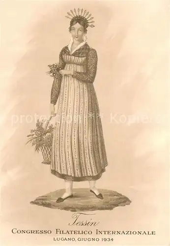 AK / Ansichtskarte Tessin_Ticino Congresso Filatelico Internazionale Lugano Giugno 1934 Tessin Ticino