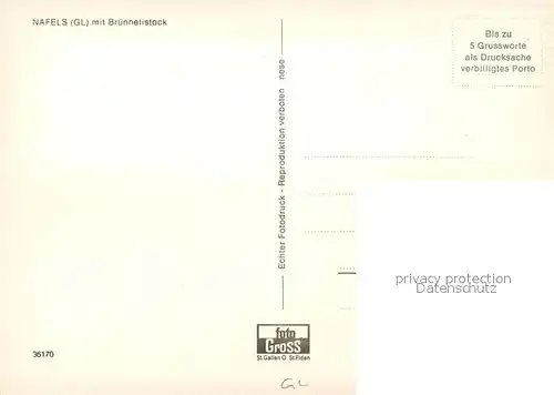 AK / Ansichtskarte Naefels mit Bruennelistock Naefels