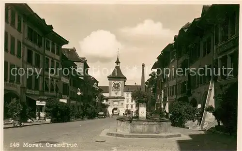 AK / Ansichtskarte Morat_Murten Grand rue Morat Murten