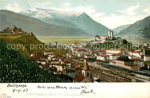AK / Ansichtskarte Bellinzona Panorama Bellinzona