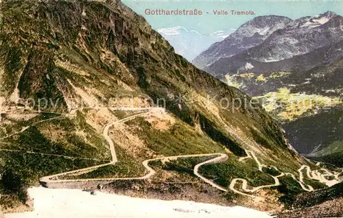 AK / Ansichtskarte Gotthardstrasse Valle Tremola 