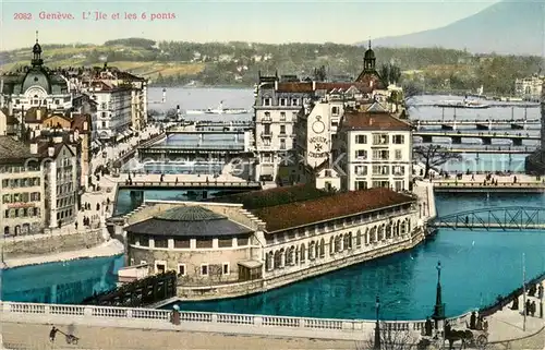 AK / Ansichtskarte Geneve_GE LIle et les 6 ponts Geneve_GE