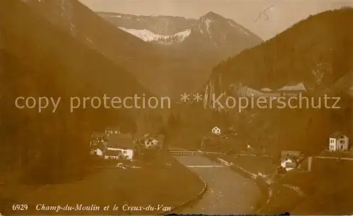 AK / Ansichtskarte Champ du Moulin_NE et le Creux du Van 