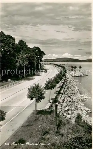 AK / Ansichtskarte Neuchatel_NE Route du Littoral Neuchatel NE
