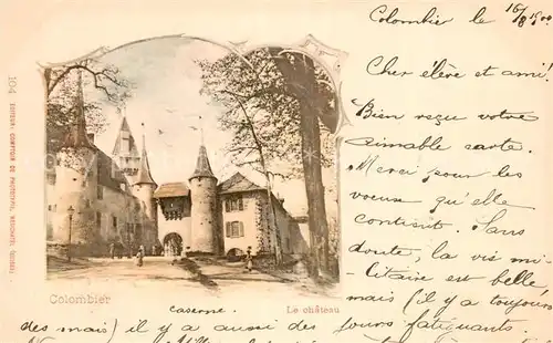 AK / Ansichtskarte Colombier__NE Le Chateau 