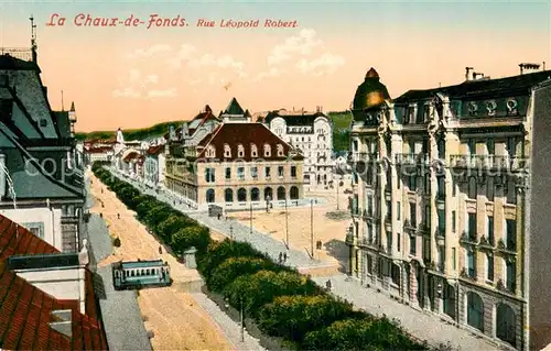AK / Ansichtskarte La_Chaux de Fonds_NE Rue Leopold Robert 