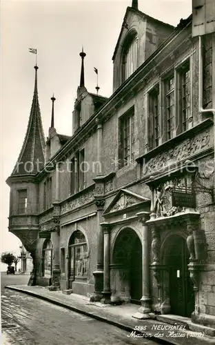 AK / Ansichtskarte Neuchatel_NE Maison des Halles Neuchatel NE