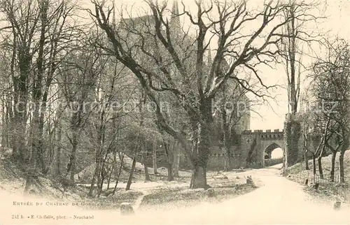 AK / Ansichtskarte Gorgier_NE Entree du Chateau de Gorgier 