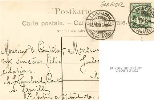 AK / Ansichtskarte Gorgier_NE Entree du Chateau de Gorgier 