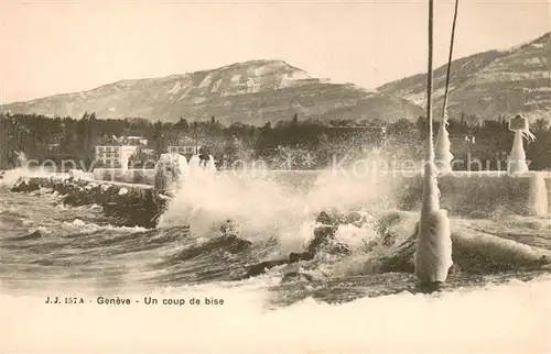 AK / Ansichtskarte Geneve_GE Un coup de bise Geneve_GE
