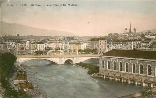 AK / Ansichtskarte Geneve_GE Vue depuis Saint Jean Geneve_GE