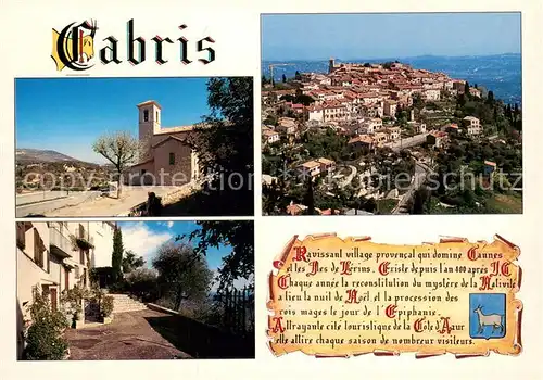AK / Ansichtskarte Chronik AK Cabris 