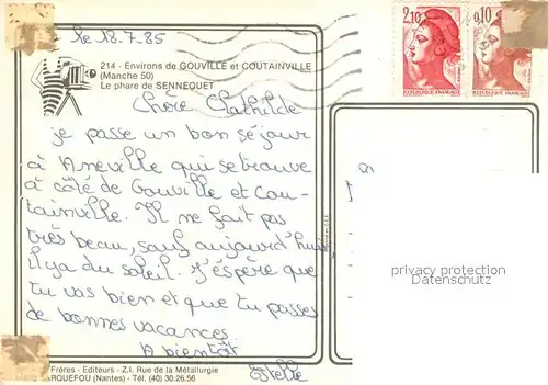 AK / Ansichtskarte Leuchtturm Phare de Sennequet Leuchtturm