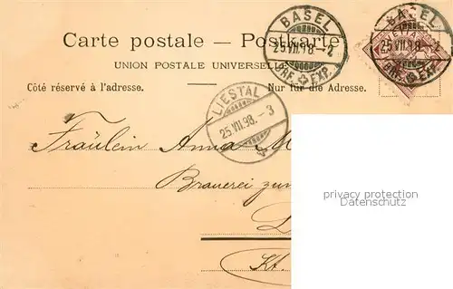 AK / Ansichtskarte Basel_BS Stadtansicht Basel_BS