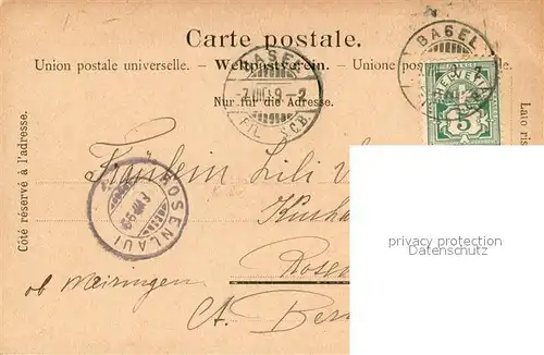 AK / Ansichtskarte Basel_BS Panorama Monument Basel_BS