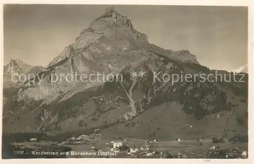 AK / Ansichtskarte Kandersteg_BE und Birrenhorn Feldpost Kandersteg_BE