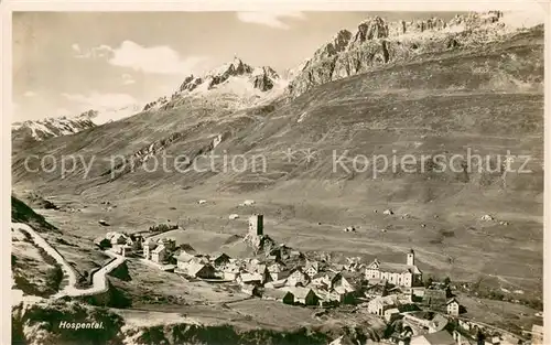AK / Ansichtskarte Hospental_Hospenthal_UR Panorama 