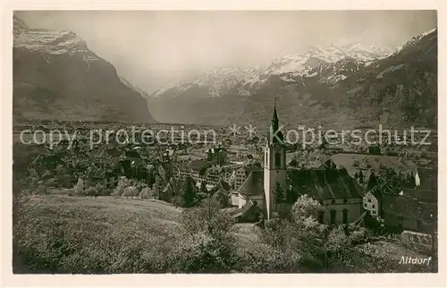 AK / Ansichtskarte Altdorf__UR Panorama mit Kirche 