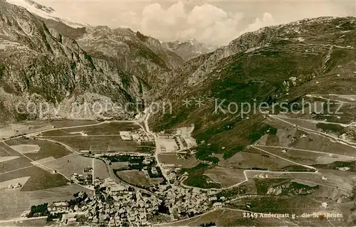 AK / Ansichtskarte Andermatt_UR Panorama mit den Schoellenen 