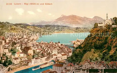 AK / Ansichtskarte Luzern__LU Rigi und Guetsch 