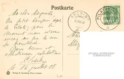 AK / Ansichtskarte Pilatus_Kulm_OW Nebelmeer 