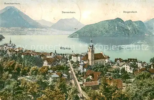 AK / Ansichtskarte Vitznau_Witznau_Vierwaldstaettersee_LU Panorama mit Buochserhorn Stanserhorn und Buergenstock 
