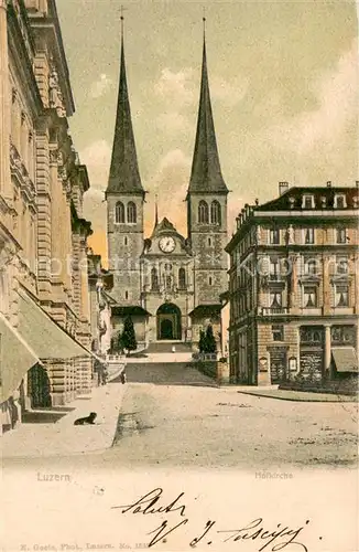 AK / Ansichtskarte Luzern__LU Hofkirche 