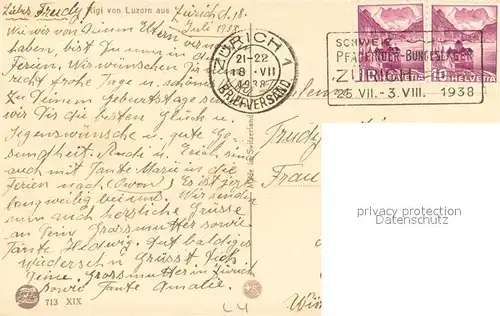 AK / Ansichtskarte Rigi__LZ Panoramablick von Luzern 