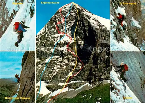 AK / Ansichtskarte Gletscher Eigernordwand 