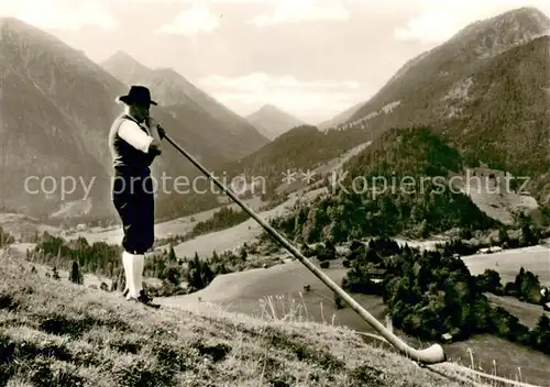 AK / Ansichtskarte Alphorn Allgaeuer Alpen  