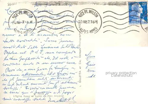 AK / Ansichtskarte Nice_06 L Eglise Russe 
