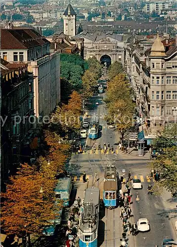 AK / Ansichtskarte Strassenbahn Zuerich 