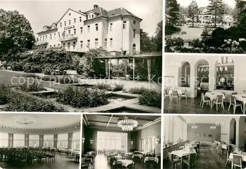 AK / Ansichtskarte Bad_Lausick Sanatorium Kurmittelhaus Wintergarten Speisesaal Kurcafe Bad_Lausick