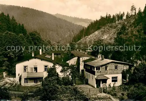 AK / Ansichtskarte Schwarzmuehle Pension Beyreuther Handwerkheim Thueringer Wald
 Schwarzmuehle