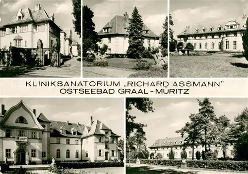 AK / Ansichtskarte Graal Mueritz_Ostseebad Kliniksanatorium Richard Assmann Graal Mueritz_Ostseebad