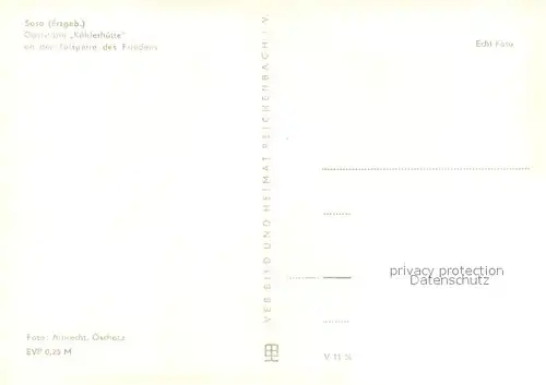 AK / Ansichtskarte Sosa_Erzgebirge Gaststaette Koehlerhuette an der Talsperre des Friedens Sosa Erzgebirge