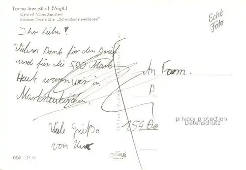 AK / Ansichtskarte Schneckenstein_Tannenbergsthal Konsumgaststaette Schneckensteinklause im Winter Schneckenstein