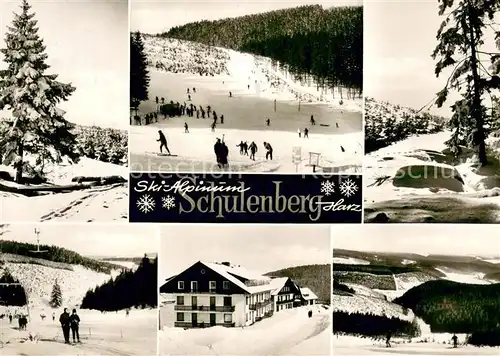 AK / Ansichtskarte Schulenberg_Oberharz Ski Alpinum Wintersportplatz Winterpanorama Schulenberg_Oberharz