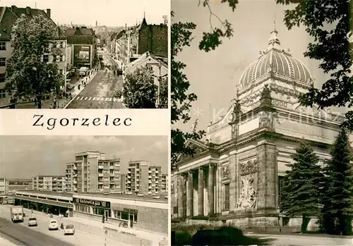 AK / Ansichtskarte Zgorzelec_PL Ulica Feliksa Dzierzynskiego Osiedle mieszkaniowe Powiatowy Dom Kultury 