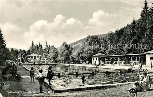 AK / Ansichtskarte Wildemann Waldbad Wildemann