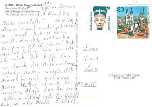 AK / Ansichtskarte Berggiesshuebel Median Klinik Speisesaal Aufenthalsraum Hallenbad Gymnastikraum Berggiesshuebel