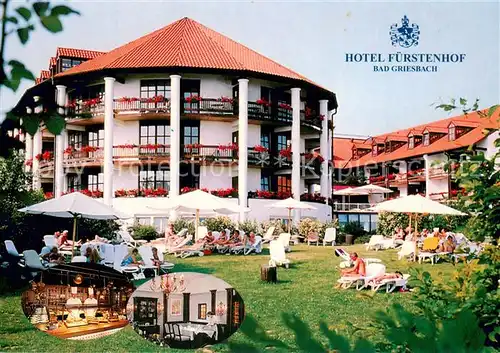 AK / Ansichtskarte Bad_Griesbach_Rottal Hotel Fuerstenhof Liegewiese Gaststube Grill Bad_Griesbach_Rottal