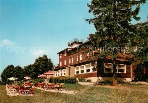 AK / Ansichtskarte Wieda Berghotel Stoeberhai Suedharz Gartenterrasse Wieda